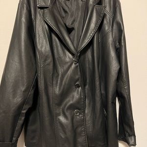 Black leather jacket—worn once
